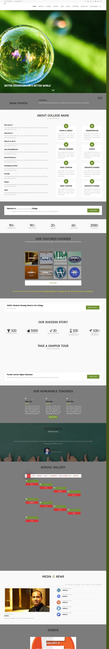 School Demo Site
